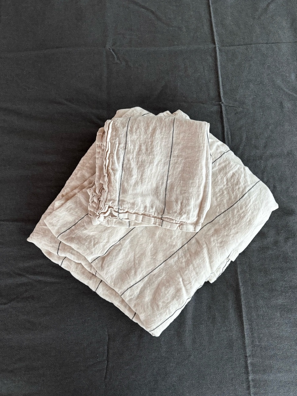 CB2 Linen Duvet and Single Sham